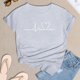 thumbnail image 4 of Playera Para Hombre, Camiseta De Manga Corta Holgada Con Cuello Redondo Y Estampado Informal A La Moda Para Niño Y Niña, 4 of 6