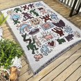 thumbnail image 2 of Outdoor Picnic Blanket Soft Cozy Boho Throw Blankets for Family Outdoor Camping Party, 2 of 3