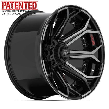 22x12 4PLAY Wheel 8-180 22 Inch 8, Brushed Black for Chevrolet Silverado 2500 HD 2011-2019