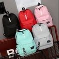 thumbnail image 2 of 1pc Mochila De La Escuela Secundaria Bolsa De Lona Mochila De Viaje Al Aire Libre Para La Escuela, 2 of 3