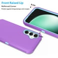 thumbnail image 4 of Njjex for Samsung Galaxy S23 FE 5G 1102-4939-PU Shockproof Rugged Bumper Cell Phone Case, Purple, 4 of 7