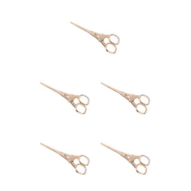 Riwesomey Tijeras de costura de moda y duraderas para bordado y costura, tijeras fáciles de bordar, torres, tijera dorada Type2 NO2