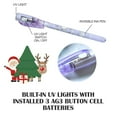 thumbnail image 4 of Uv Invisible Ink Pen (Glow Detection Tool), Dual Uv/Glow Pen Reveals Hidden Messages Under Blacklight For Spy Games, Ink Pen With Light & Blue Ballpoint Secret Pen Little Mans(#A), By Meiiso, 4 of 8