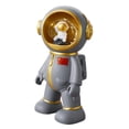 thumbnail image 2 of Hucha de astronauta de resina con luz nocturna, manualidades creativas Gris, 2 of 9