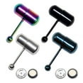 thumbnail image 5 of ruhuadgb 5Pcs Unisex Cool Punk Hammer Shape Vibrating Tongue Bar Stud Body Piercing Jewelry-Random Style, 5 of 9