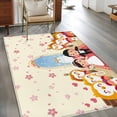 thumbnail image 2 of Japanese Wedding Area Rugs 3'x5', Washable Small Throw Rugs for Living Room Bedroom, Cute Owls Cherry Blossoms Beige Indoor Outdoor Rug Non-Slip Low Pile Carpet Runner Reversible Floor Mats, 2 of 8