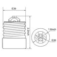 thumbnail image 4 of Yi Lighting E39 to E26/E27 Light Bulb Adapter for Antique Floor Lamp Mogul Socket, 4 of 6