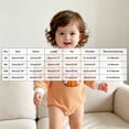thumbnail image 3 of Ulanda Baby Halloween Outfit Newborn Girl Pumpkin Bow Bubble Romper Sweatshirt Infant Bodysuit Cute Fall Winter Clothes (Orange, 3-6 Months), 3 of 7