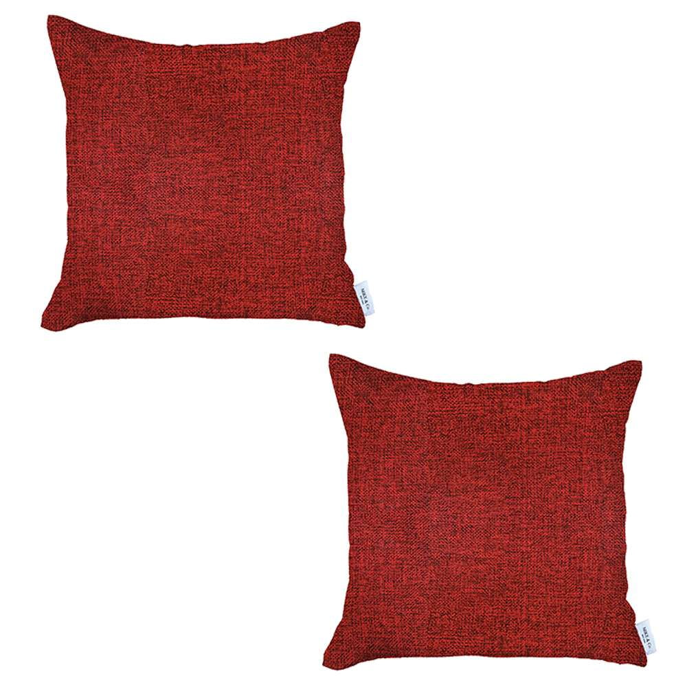 MIKE & Co. NEW YORK Bohemian Handmade Jacquard Red Lumbar Solid 12