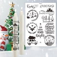 thumbnail image 5 of Luzes de Navidad Blancas Vela Muñeco de Nieve Pegatina de Agua, Temática Ultra Ligera Decoración de Estado de Ánimo para Regalos de Bricolaje, Decoraciones de Navidad Blancas, 5 of 5