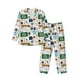 thumbnail image 1 of Balery Back To School A Pijama para Hombre de Dos Piezas con Manga Larga, Conjunto de Dormir y Descanso Suave con Bolsillos-Medium, 1 of 7