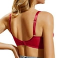 thumbnail image 4 of Bra Womens Underwire Bra Lace Floral Bra Unlined Unpadded Plus Size Full Coverage Bra, 4 of 5