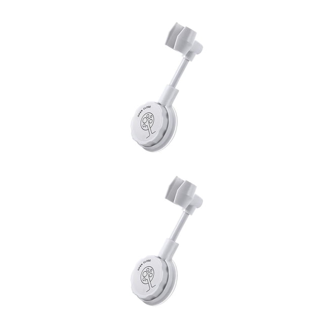 Naiovety Soporte de ducha ajustable Soporte universal para cabezal de ducha de baño Base de boquilla Soporte de ventosa, Gris Blanco 2piezas Naiovety CBP017855