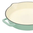 thumbnail image 7 of The Pioneer Woman 12-Inch Enameled Cast Iron Skillet Oven Safe, Green, 7 of 7