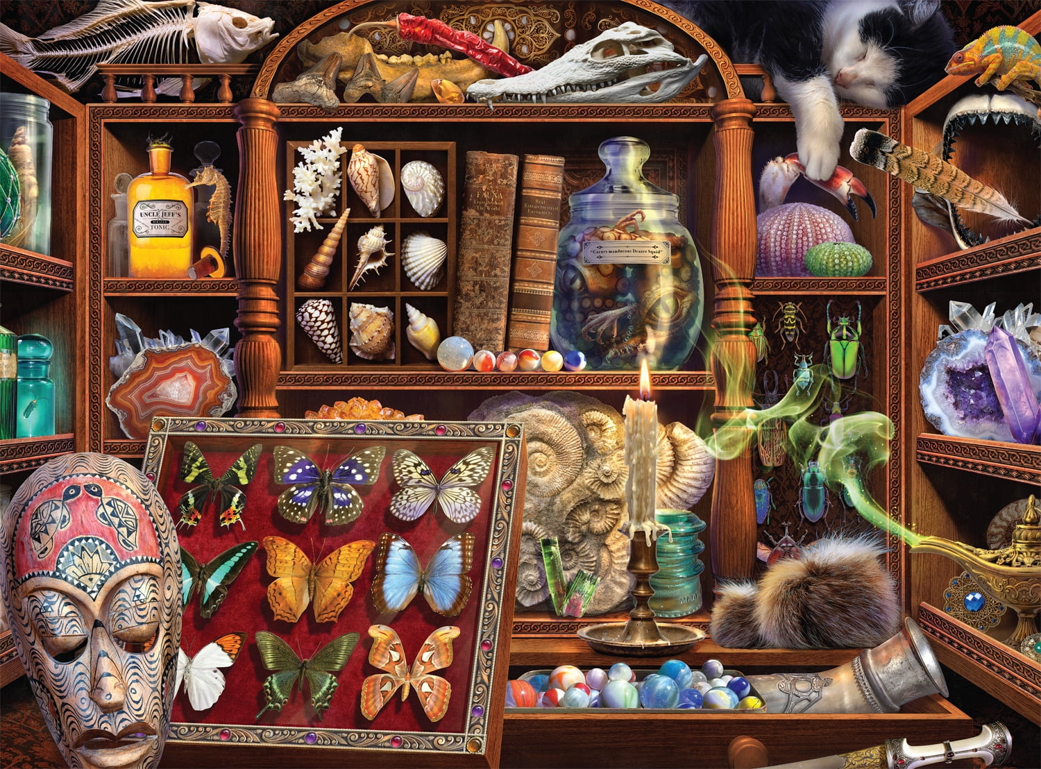 Buffalo Games 1000-Piece Haynie Curiosity Cabinet Jigsaw Puzzle
