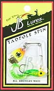 JB Lures Tadpole Spin 1/8oz Chartreuse/Orange