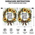 thumbnail image 2 of Blackout Kids Curtains,Home Sweet Home Sunflower Wreath Childrens Insulated Curtains Set Of 2,Bedroom Essentials,Toddler Room Decor 52x63in(132x160cm), 2 of 4