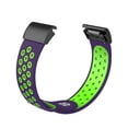 thumbnail image 2 of Purple/Green Silicone Sports Watch Band For Garmin Fenix 5X / 5X Plus / Fenix 3 / Fenix 3 HR, 2 of 3