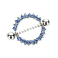 thumbnail image 2 of yingyy Rhinestone Crystal Body Nipple Barbell Piercing Rings Nipple rhinestone crystal nipple piercing ring Ring Barbell Body Piercing Jewelry Nipple Ring, 2 of 9