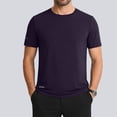 thumbnail image 2 of Leey-World Men's 2 Pack Acid Wash Cotton T-Shirts Oversized Unisex Short Sleeves Summer Casual Basic Tee Tops Men's T-Shirts(Purple,3XL), 2 of 9