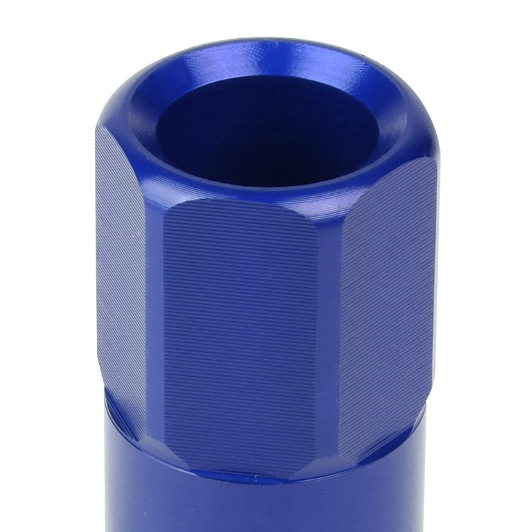 J2 Engineering LN T7 002 125 BL J2 Engineering 7075 Aluminum M12 X 1.25 16 Pcs Open End Lug Nut 4 Pcs Lock With Key Blue