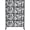 Flower, variant on QinaQin 1PC Metal Privacy Screen Outdoor,Freestanding Decorative Room Divider with Rust-Resistant Powder Coating,Black Stripe 1