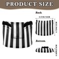 thumbnail image 2 of Haosy Black and White Striped Golf Mallet Putter Cover Strong Magnetic Leather Golf Club Headcover Closure, 2 of 7