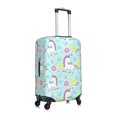 thumbnail image 3 of PAYOHTO Highly Elastic Spandex Suitcase Cover Luggage Cover Medium Fits 22 to 24 Inch Little Unicorns & Cute Flowers, 3 of 8