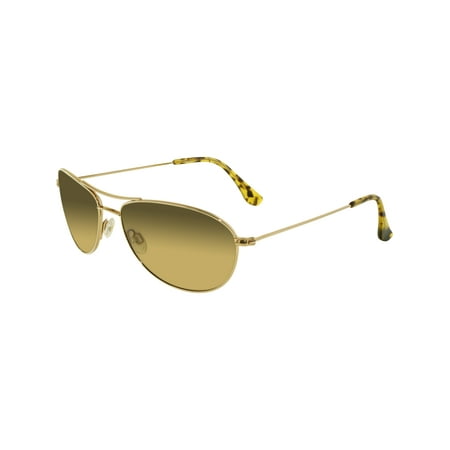 Maui Jim Women's Gradient Baby Beach HS245-16 Gold Aviator Sunglasses