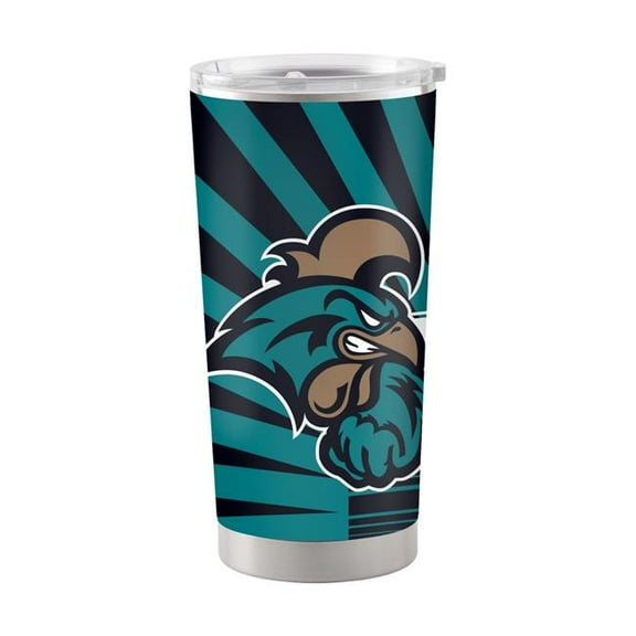 Logo Brands 357-S20T-14 Coastal Carolina 20 oz Mascot Stainless Tumbler