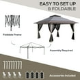 thumbnail image 5 of Outsunny 13' x 13' Pop Up Canopy w/ Netting, Weight Bags, Light Gray, 5 of 10
