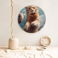 thumbnail image 5 of Kdxio Floating Cat And Donuts Bone China Decorative Plate Ceramic Decorative Plate for Home Office Wall Stand Decorative Plates for Home Bedroom-7in, 5 of 6