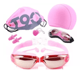 thumbnail image 1 of Set Natación, Gogles+gorra+clip Nariz+tapones+bolsa Rosa, 1 of 4