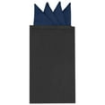 thumbnail image 1 of INSPIRE CHIC Men's Pocket Squares PreFolded Triangles On Card Suit Handkerchief Navy Blue One Size, 1 of 4