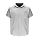 thumbnail image 5 of Blusa y camisa de manga corta con cuello vuelto para hombre, blusa informal de moda con botones y retazos, blusa de manga corta con cuello alto, blusa de poliéster para hombre, 5 of 6