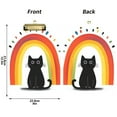 thumbnail image 5 of FORMRS Acrylic Clipboard with Low Profile Clip Standard A4 Letter Size, 12.5" x 9", Black Cat Rainbow, 5 of 8