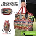 thumbnail image 2 of Garden Tool Bag,Pioneer Flower Floral Print Pattern Garden Tool Organizer,Garden Gifts,Waterproof Multi-Pocket Garden Tool Storage 11.8x5.5x11.4 Inch(Tools NOT Included), 2 of 6