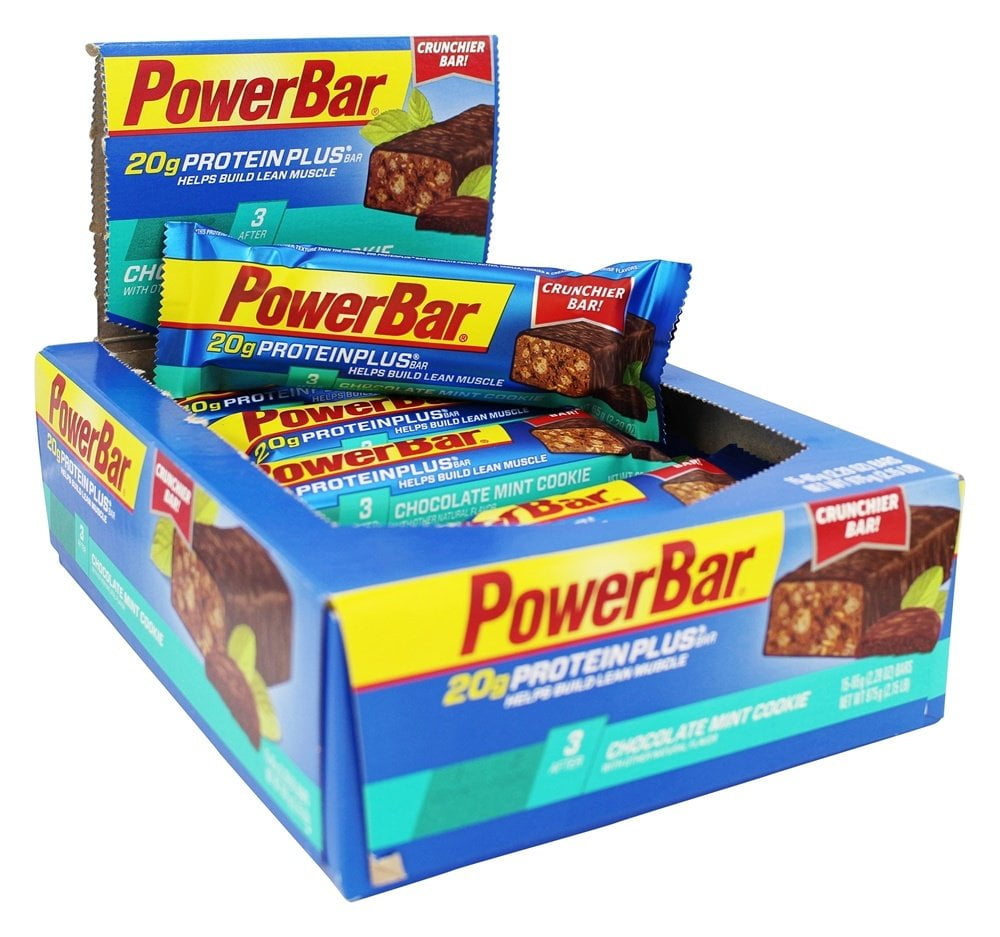 PowerBar Protein Bar, Chocolate Mint Cookie, 20g Protein, 15 ct