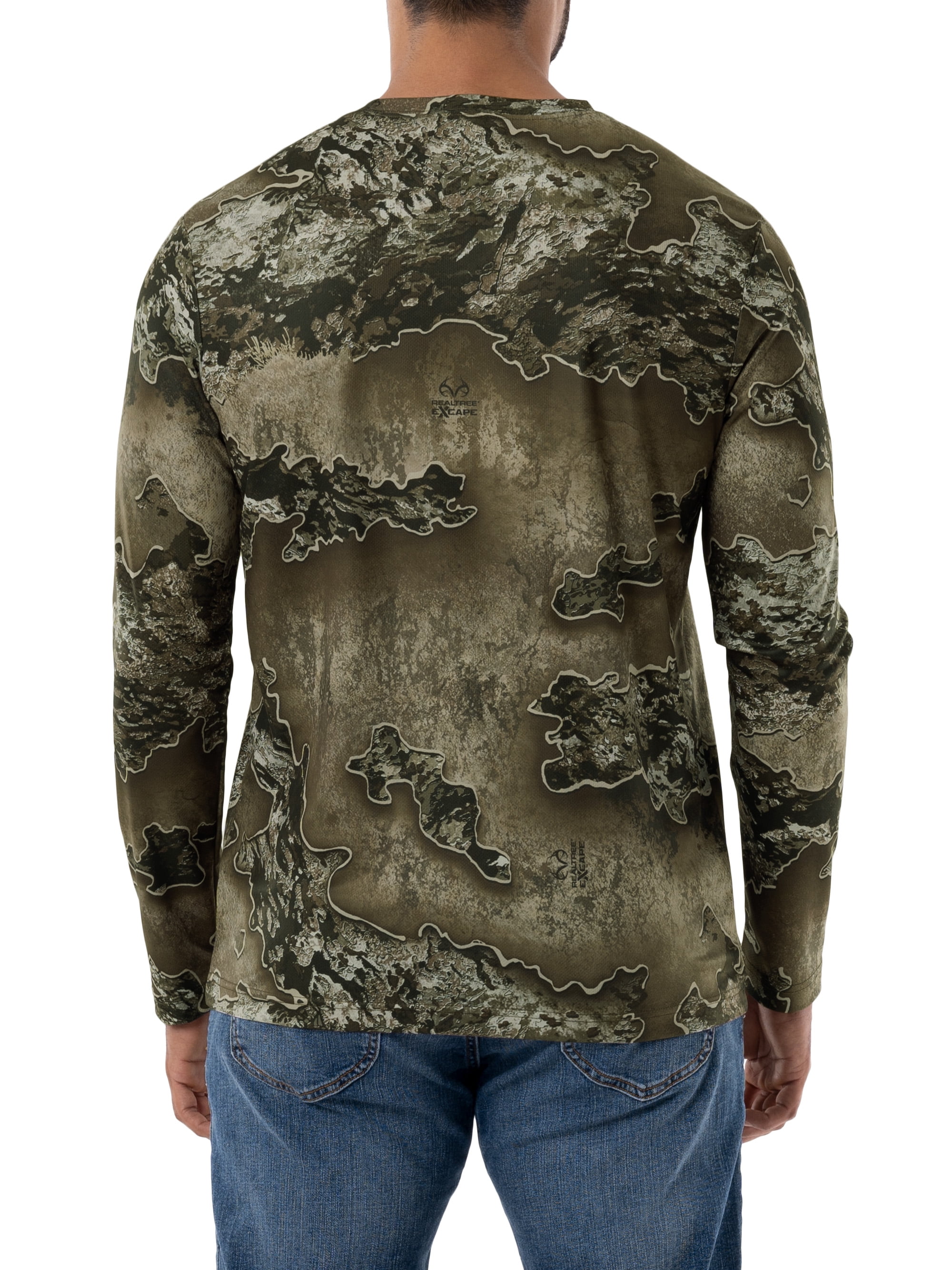 Realtree Men's Long Sleeve Performance Camo Tee 2-Pack Bundle