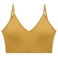 thumbnail image 4 of Sakmal Bralettes for Women with Support Full Coverage No Underwire Yellow Comfortable T-Shirt Bra for Ladies XL, 4 of 4