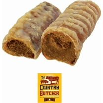 The Country Butcher Filled Trachea Dog Chew, Peanut Butter & Chicken N Rice Variety, 10 Count