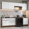 thumbnail image 2 of Cocina Integral 260cm Marrón/Blanco Glamy Madesa 04, 2 of 5