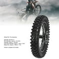 thumbnail image 4 of Rear Wheel Rim Tire Replacement, Improved Traction Enhanced Grip Dirt Bike Rear Wheel Rim Tire Assembly High Strength  for 110cc 125cc 150cc Dirt Bike, 4 of 7