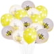 thumbnail image 1 of GOOHOCHY Juego de 15 globos de abeja de 12 pulgadas para fiestas de cumpleaños de bebés, globos de látex con lentejuelas, decoración para fiestas (5 globos de abeja, 5 globos de lunares amarillos y 5, 1 of 8