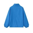 thumbnail image 4 of PBFRDSJ Women Polka Dot Jacket Quarter Zip Sweatshirts Collared V Neck 3/4 Sleeve Casual Pullover Shirts Sizes S-L, 4 of 8