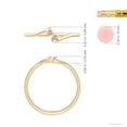 thumbnail image 4 of ANGARA Natural Diamond Two Stone Bypass Shank Ring in 14K Yellow Gold for Women (Size-1.9mm| Color-K| Clarity-I3) | April Birthstone, Anniversary, Jewelry Gift for Women | Natural Diamond Ring, 4 of 8