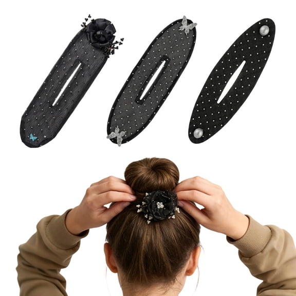 Bun Maker, 2026 New Lazy Hair Rollers, French Hairstyle Twister, Hair Accessories for Women Thick Long Hair (3pcs)Q