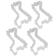 thumbnail image 1 of Juego de 4 cortadores de galletas con forma de jirafa, de acero inoxidable, ideales para hornear y como utensilios de repostería en casa., 1 of 7