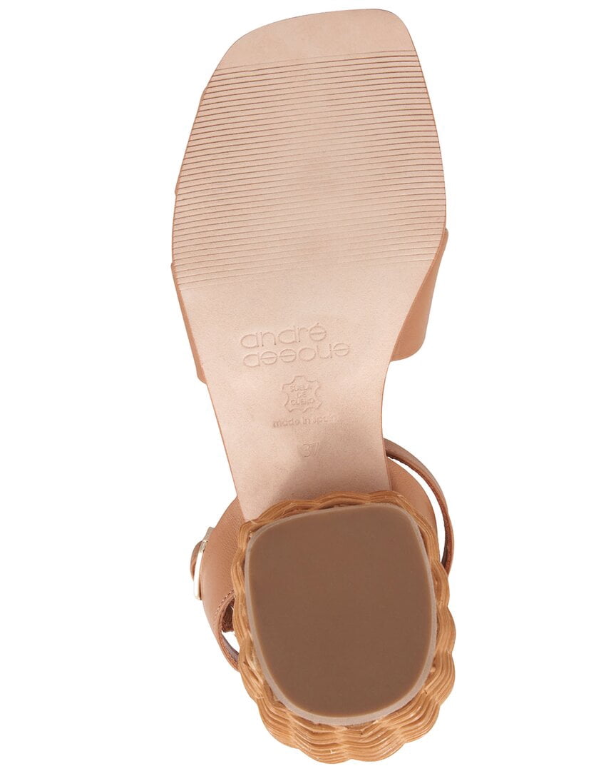 Andre Assous Winona Leather Sandal, 6 - Walmart.com