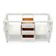 thumbnail image 5 of Ariel S060d-Bc Magnolia 60" Double Free Standing Vanity Cabinet Only - White, 5 of 7